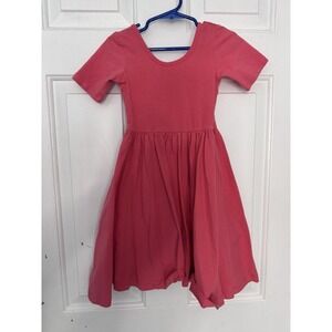 Alice + Ames Girls Short Sleeve Ballet Twirl Dress Pink Size 5